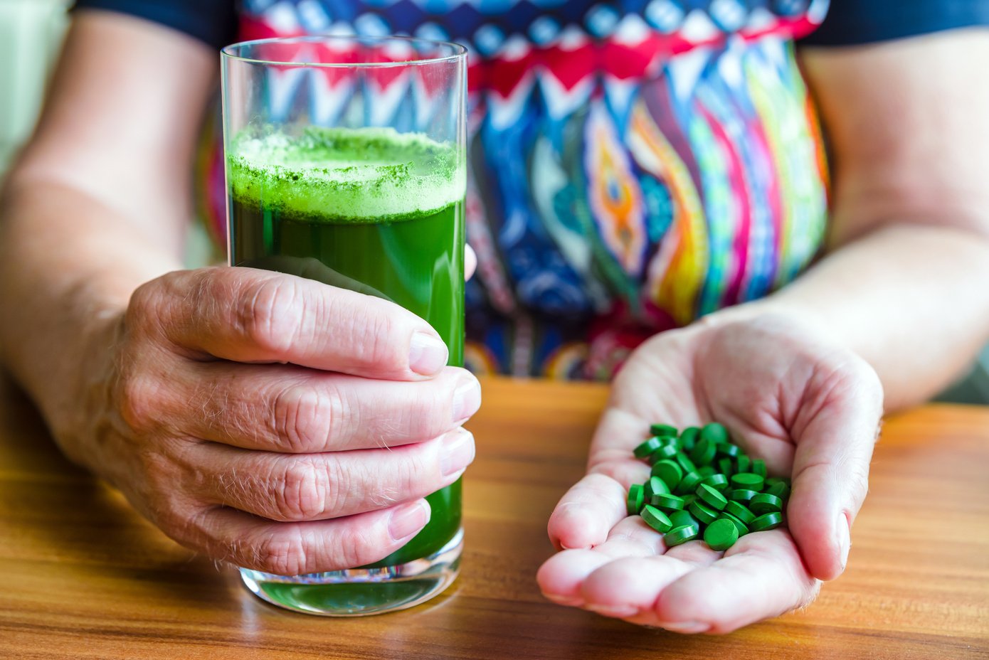 Chlorella and barley